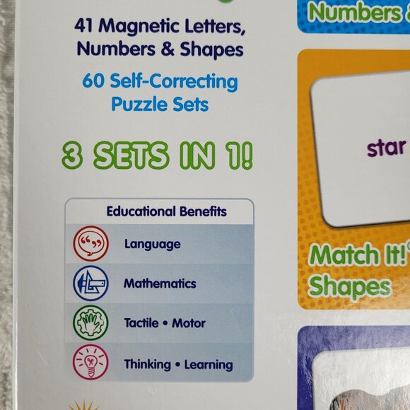 Learning Library First Steps Educational Set Letters Numbers Shapes Homeschool - Picture 5 of 9